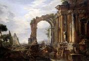 Giovanni Paolo Pannini Capriccio of Classical Ruins oil painting picture wholesale